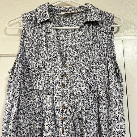 Maeve lilac and white collared blouse - Picture 2 of 3